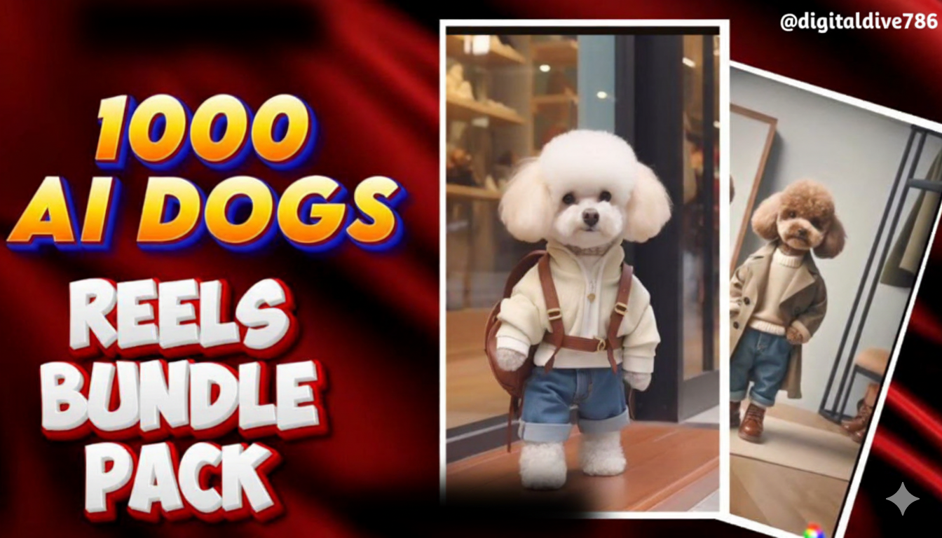 🔥New Launch🐶 The Ultimate 1000+ AI Dog Reels Bundle: Viral Content Done For You! - Image 2