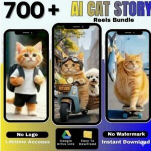 🔥New Launch🔥 🐱 Viral Content Goldmine: 700+ AI Cat Reels Bundle 🔥