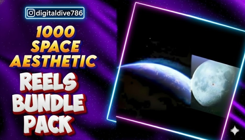 🔥NEW PRODUCT LAUNCH🔥 1000 Aesthetic Space Reels Bundle Pack - Image 2