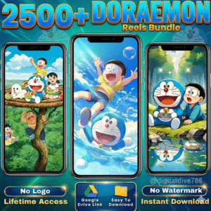 🚀 2500+ Doraemon Reels Bundle: The Ultimate Viral Growth Pack 🔥🥰