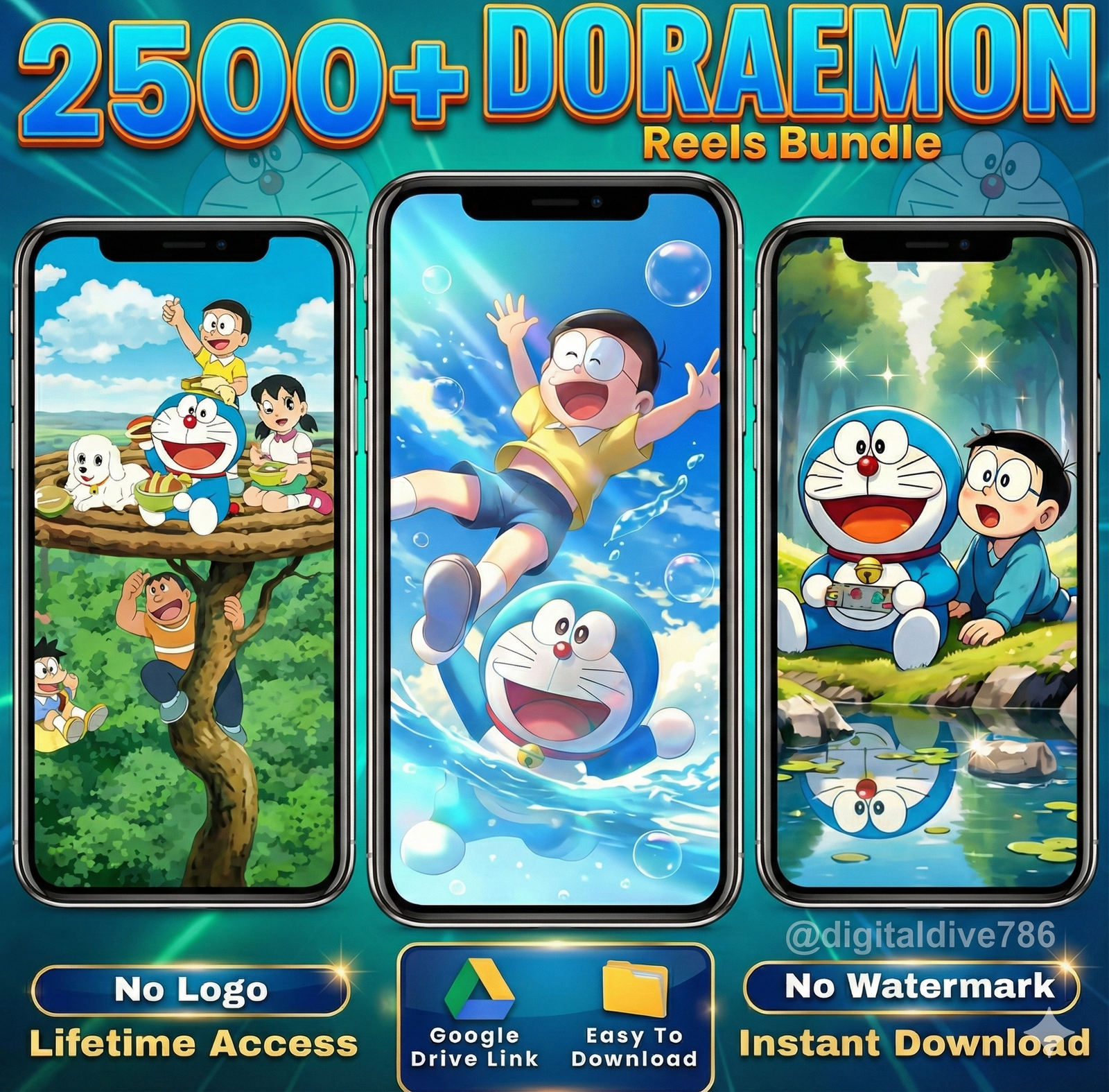 π 2500+ Doraemon Reels Bundle: The Ultimate Viral Growth Pack π₯π₯°