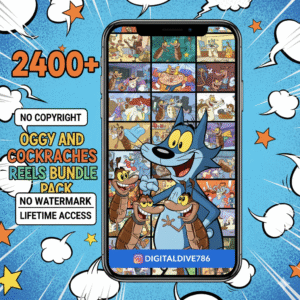 🐱 2400+ Oggy and the Cockroaches Viral Reels Bundle Level up your social media game with the ultimate nostalgia trip! 🥰